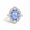 51 Bague Pompadour vintage en or 18k, saphir et diamants 58 Facettes RI-1045