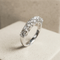 Bague 53.5 Bague demi-tour en or 585 avec 7 diamants taille brillant 58 Facettes 2964