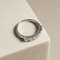 Bague 53.5 Bague demi-tour en or 585 avec 7 diamants taille brillant 58 Facettes 2964