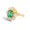 53.5 Bague Pompadour vintage en or 18k, émeraude et diamants 58 Facettes RI-1047