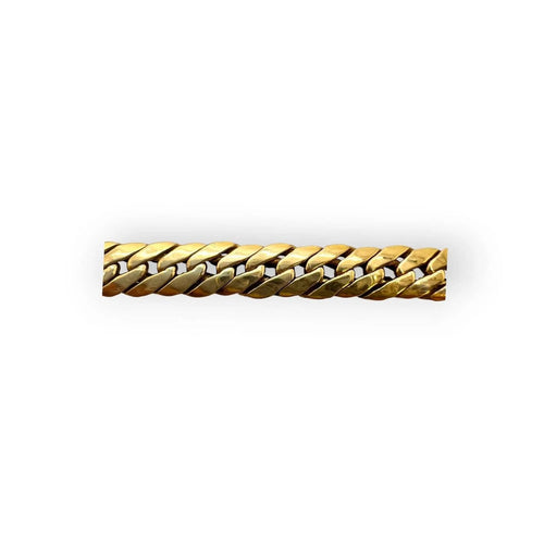 Bracelet maille anglaise en or jaune 750 58 Facettes 330100018