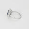53 Bague marguerite en or blanc, saphir non chauffé et diamants 58 Facettes EB12