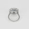 53.5 Bague marguerite en or blanc, saphir Ceylan et diamants 58 Facettes EB10