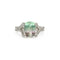 53 Bague en or blanc, diamants et tourmaline watermelon 58 Facettes 260198R