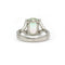 53 Bague en or blanc, diamants et tourmaline watermelon 58 Facettes 260198R
