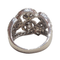 52 Bague en or blanc 18k et diamants 58 Facettes T523
