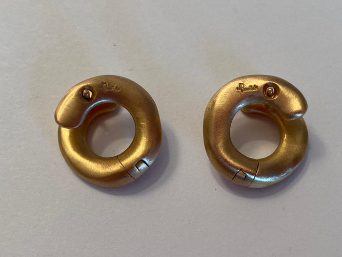 Pomellato - Boucles d'oreilles vintage en or rose satiné 58 Facettes AZ-PG-265027