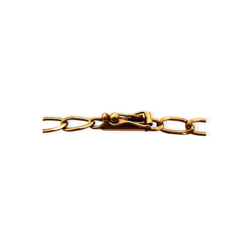 Collier maille cheval en or jaune 585 58 Facettes 330098892