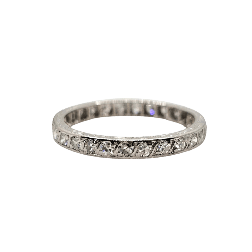 50 Alliance - Bague en platine et diamants 58 Facettes 631