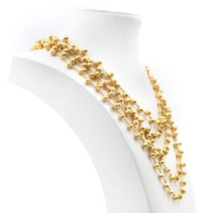 Collier Bicego - Collier cinq rangs en or jaune 18 carats 58 Facettes 674b25_M