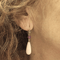 Boucles d'oreilles en or blanc, opales, labradorites et rubis 58 Facettes T241