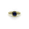 Bague 48 Signature - Bague en or 18 ct avec saphir et diamants 58 Facettes 11183