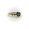 Bague 48 Signature - Bague en or 18 ct avec saphir et diamants 58 Facettes 11183