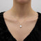 Pendentif Signature - Pendentif en or 14K et pierre de lune arc-en-ciel 58 Facettes 11186