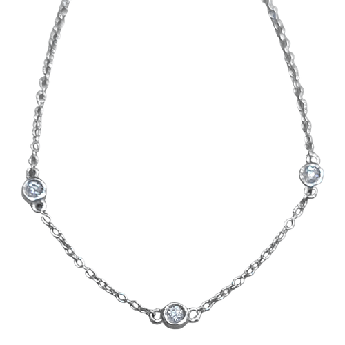 Bracelet en or blanc 18k et diamants 58 Facettes TA102