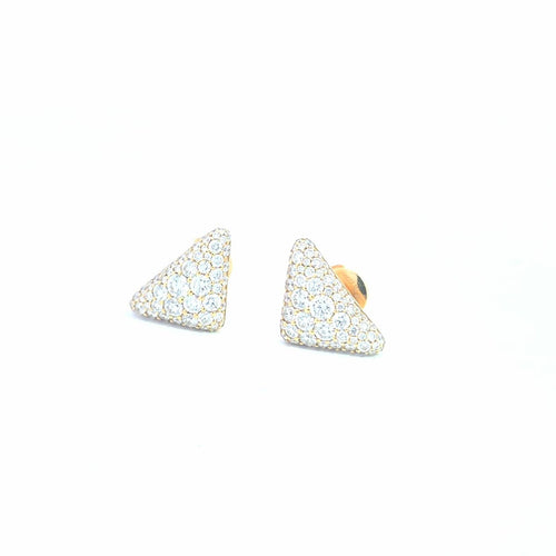 Prada - Boucles d'oreilles triangle en diamants 58 Facettes 04062030205