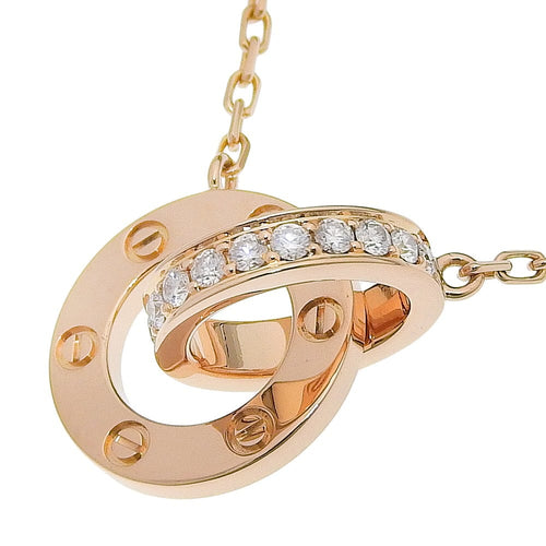 Collier Cartier Love Interlocking - Collier en or rose 18K et diamants 58 Facettes lblvx3vjzf