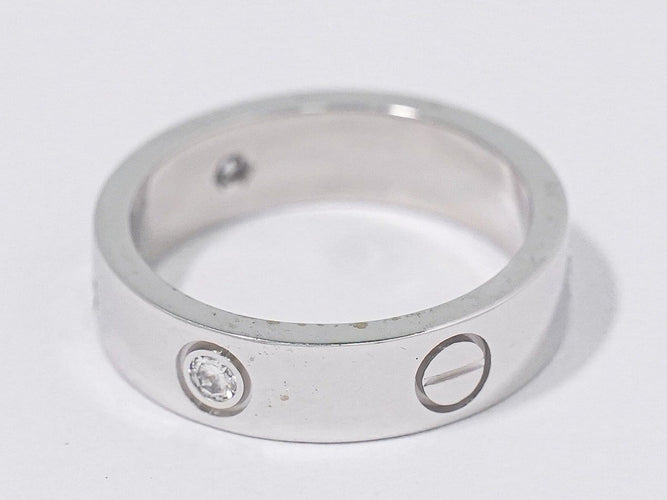 Bague 58 Cartier Love - Alliance en or blanc 18K et diamant 58 Facettes s6f9q0m761