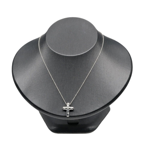 Pendentif Tiffany & Co. - Pendentif croix en platine et diamants 58 Facettes vcem0tfn0n