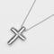 Pendentif Tiffany & Co. - Pendentif croix en platine et diamants 58 Facettes vcem0tfn0n
