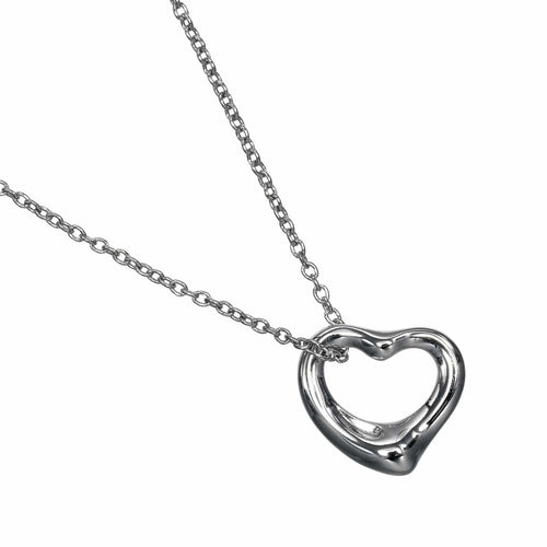 Pendentif Tiffany & Co. Elsa Peretti - Pendentif Open Heart en platine 58 Facettes oul10rjksi