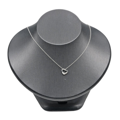 Pendentif Tiffany & Co. Elsa Peretti - Pendentif Open Heart en platine 58 Facettes oul10rjksi
