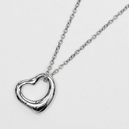 Pendentif Tiffany & Co. Elsa Peretti - Pendentif Open Heart en platine 58 Facettes oul10rjksi