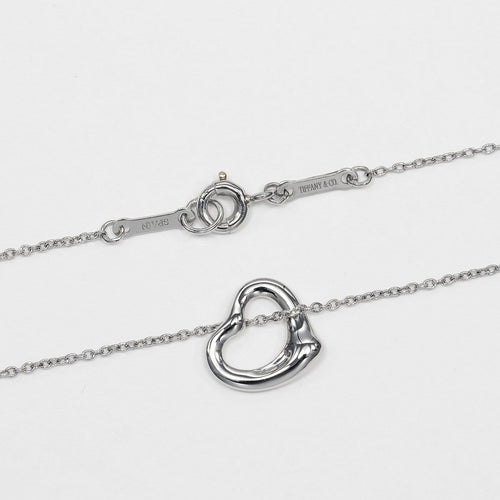 Pendentif Tiffany & Co. Elsa Peretti - Pendentif Open Heart en platine 58 Facettes oul10rjksi