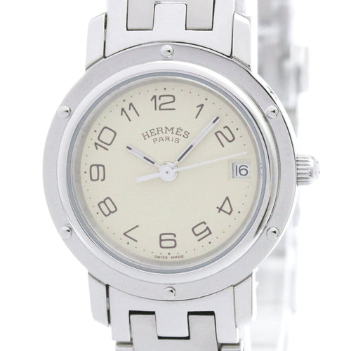 Montre Hermès Clipper - Montre quartz en acier inoxydable 58 Facettes zqzu7jyud4
