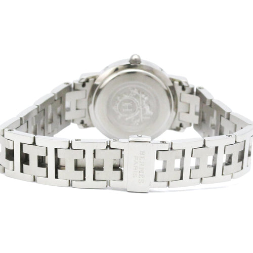 Montre Hermès Clipper - Montre quartz en acier inoxydable 58 Facettes zqzu7jyud4