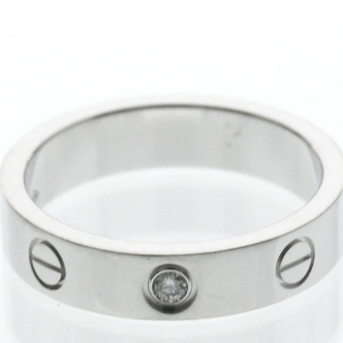 Bague 49 Cartier Love - Alliance en or blanc 18K et diamant 58 Facettes uy09pyo4l2