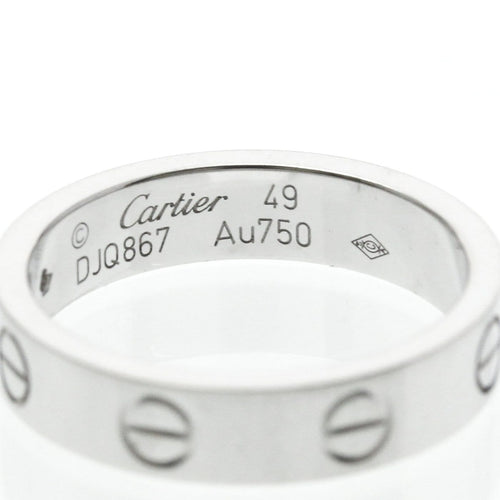 Bague 49 Cartier Love - Alliance en or blanc 18K et diamant 58 Facettes uy09pyo4l2