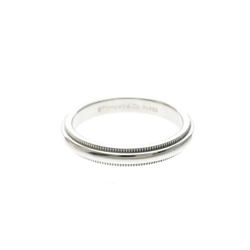 Bague 52 Tiffany & Co. Classic Milgrain - Bague en platine 58 Facettes m8vvor136d