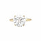 Bague 53 Bague solitaire en or jaune et diamant 3,89 carats 58 Facettes 35858