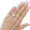 Bague 53 Bague solitaire en or jaune et diamant 3,89 carats 58 Facettes 35858
