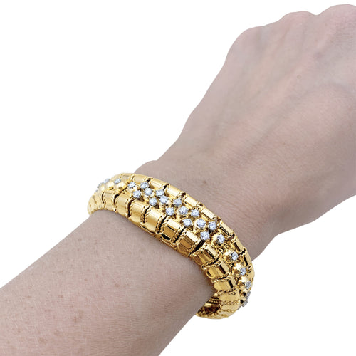 Montre Lacloche - Montre bracelet secrète en or jaune et diamants 58 Facettes 35877