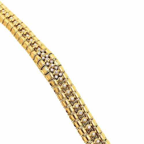 Montre Lacloche - Montre bracelet secrète en or jaune et diamants 58 Facettes 35877