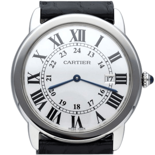 Montre Cartier - Montre Ronde Solo de Cartier en acier 58 Facettes MT47193