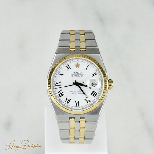 Rolex Oysterquartz Datejust - Montre en acier et or 58 Facettes 1529