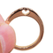 54 Bague en or rose 18 ct et diamants 58 Facettes S76