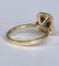 53 ALGT - Bague en or jaune 18 ct avec spinelle et diamants 58 Facettes ring