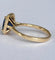 53 ALGT - Bague en or jaune 18 ct avec spinelle et diamants 58 Facettes ring