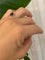 52 Diana - Bague en or blanc 18 kt, saphir et diamants 58 Facettes ring