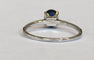 52 Diana - Bague en or blanc 18 kt, saphir et diamants 58 Facettes ring