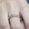 54 Bague en or blanc 18k et diamants 58 Facettes S98