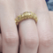 54 Bague en or jaune 18K et diamants 58 Facettes T486