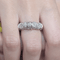 55 Bague en or blanc 18k et diamants 58 Facettes T490