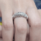 55 Bague en or blanc 18k et diamants 58 Facettes T490
