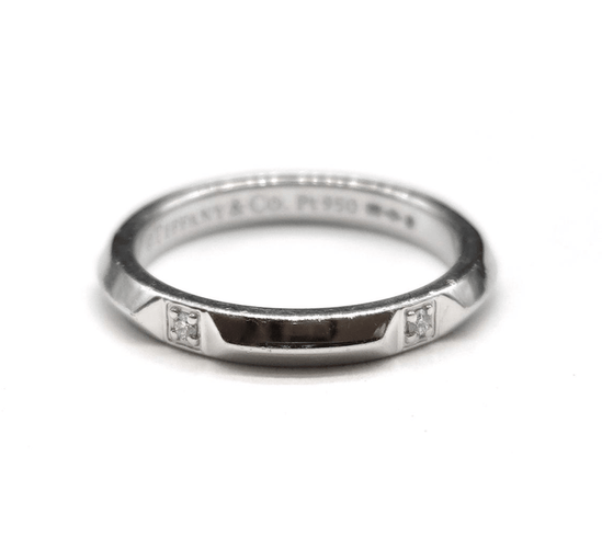 52 Tiffany & Co Tiffany True - Alliance en platine et diamants 58 Facettes BOV/260045