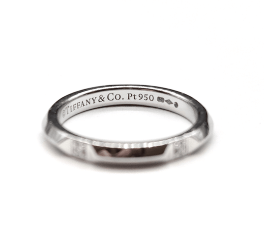 52 Tiffany & Co Tiffany True - Alliance en platine et diamants 58 Facettes BOV/260045